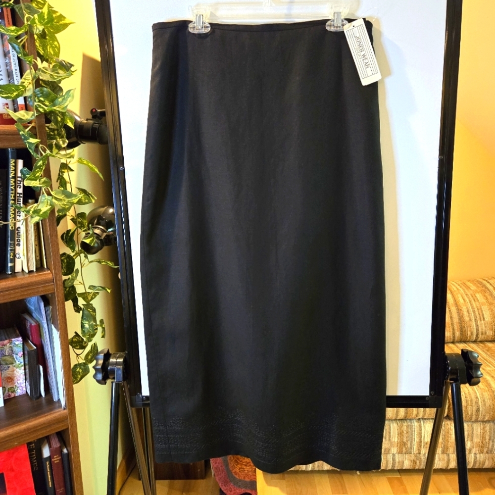 Mix&Match Jones Wear Woman's Black Linen Suit, Jacket, Pants, Skirt Size 12 & 14 - Picture 11 of 16
